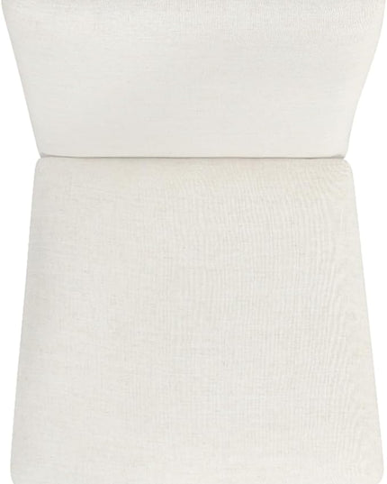HomePop Classic Parsons Dining Chairs, Pack of 2, Cream White Textured Woven (Set of 2) - LeafyLoom