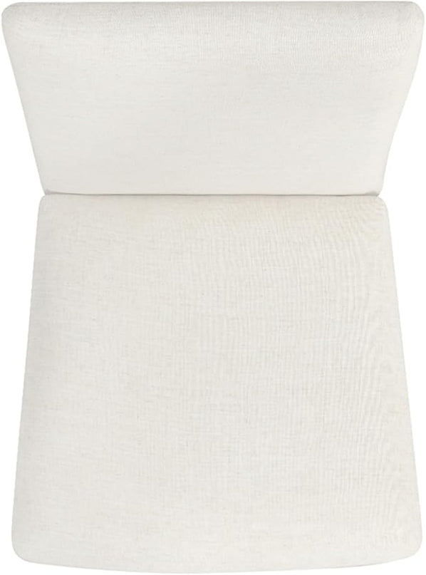 HomePop Classic Parsons Dining Chairs, Pack of 2, Cream White Textured Woven (Set of 2) - LeafyLoom