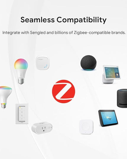 Sengled Alexa Light Bulb, Zigbee Bulb Smart Hub Required, Works with Alexa and SmartThings, Voice Control with Echo Show 10 with built-in Hub, Color Changing 60W Equivalent A19 Smart Light Bulbs, 4PK Sengled