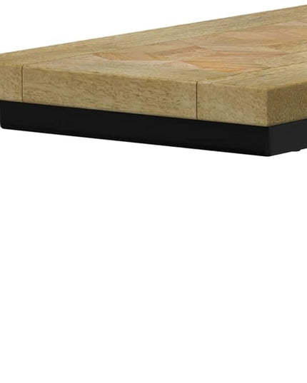 SIMPLIHOME Skyler SOLID MANGO WOOD and Metal Wide Rectangle Industrial C Side Table with Inlay Fully Assembled for The Living Room and Bedroom, 18 inch, Natural - LeafyLoom