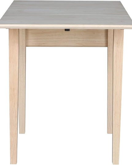 International Concepts Small Drop-leaf Table, Unfinished - LeafyLoom