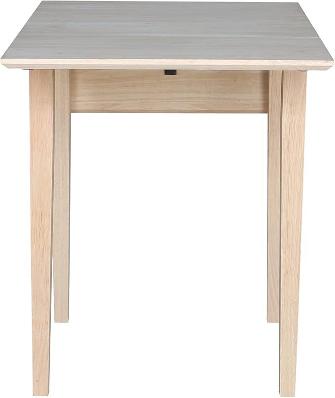 International Concepts Small Drop-leaf Table, Unfinished - LeafyLoom