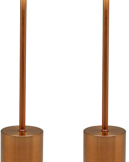 2 Pack Cordless Table Lamp Rechargeable 5000mAh Battery Operated Portable LED Desk Lamp 3 Color Temperature Stepless Dimming for Bedroom Restaurant Coffee Shop Party (Rose Gold) - LeafyLoom