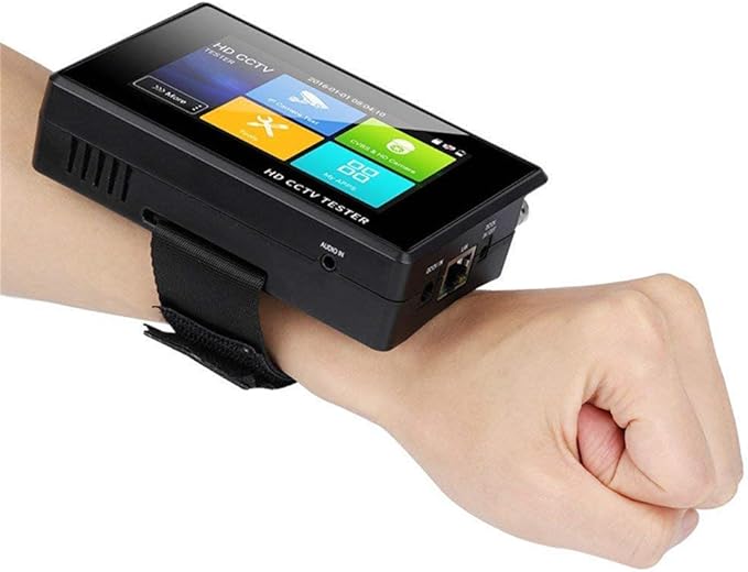 EVERSECU 5 in 1 CCTV Tester Support Up to 4K IP Camera & 720P/1080P/3mp/4mp/5 Megapixel AHD, TVI, CVI & CVBS Analog Camera, 4" Touch Screen Security Video Monitor, POE Out, IP Scan, UTP Cable Test EVERSECU