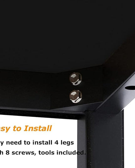 SogesGame Computer Desk,31 inch Home Office Desks for Small Spaces, Writing Study Corner Desk, Modern Simple Style Laptop Table,Easy to Assemble, Black - LeafyLoom
