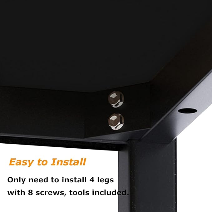 SogesGame Computer Desk,31 inch Home Office Desks for Small Spaces, Writing Study Corner Desk, Modern Simple Style Laptop Table,Easy to Assemble, Black - LeafyLoom