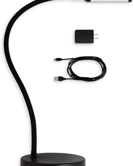 Reliable UberLight Flex 4200TL Task Light – LED Portable Desk Light with Round Base, USB Connection, 26.5” Flexible Gooseneck, 270° Rotational Head, and up to 60,000 Hours of Use (Black) - LeafyLoom