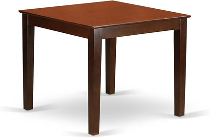 East West Furniture Oxford 5 Piece Room Furniture Set Includes a Square Kitchen Table and 4 Dining Chairs, 36x36 Inch, Mahogany - LeafyLoom