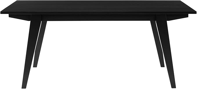Walker Edison Sibu Japandi Minimalist Coffee Table, 43 Inch, Black - LeafyLoom