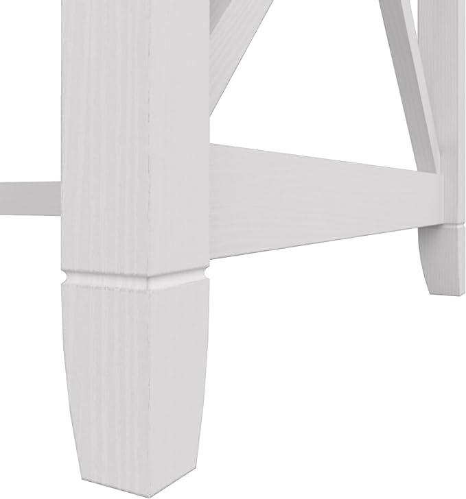 Bush Furniture Key West 48W Writing Desk in Pure White Oak - LeafyLoom