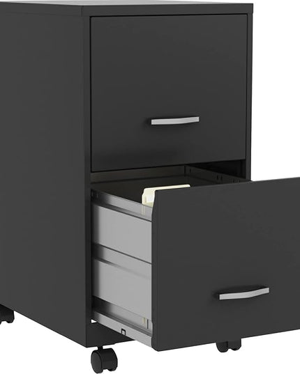 Lorell LLR00061 - SOHO File/File 2-Drawer Mobile File Cabinet - LeafyLoom