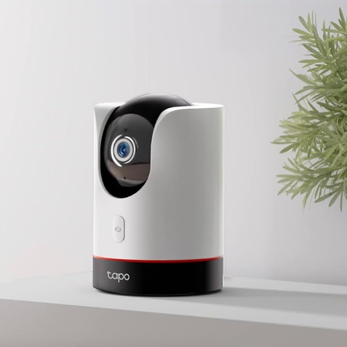 TP-Link Tapo 2K QHD Pan/Tilt Wi-Fi Camera | Apple HomeKit | Physical Privacy Mode | Color Night Vision | Motion Tracking | 2-Way Audio | Local/Cloud Storage | Works w/Alexa&Google Home | (Tapo C225) Tapo