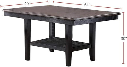NicBex Hachi-DT-00150-DX-1 Dining Table, 64" x 40" x 30", Coffee - LeafyLoom