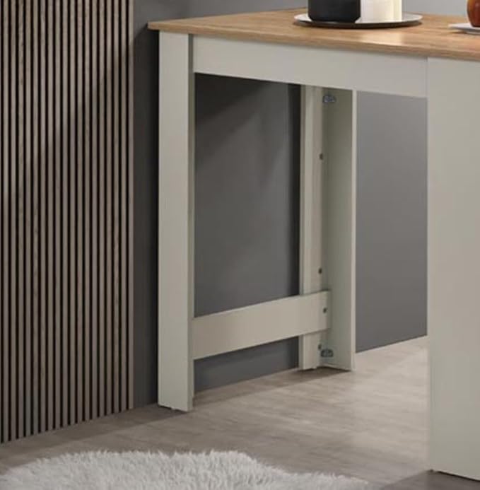 NicBex 23Inch Rectangular Dining Table,Counter Height Kitchen Table with Cabinet and Drawer Storage for 2 to 4,Small Dining Room Table for Kitchen,Meeting Room and Living Room,Space-Saving,Light Gray - LeafyLoom