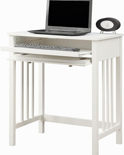 Convenience Concepts Designs2Go Mission Desk with Keyboard Drawer, White - LeafyLoom