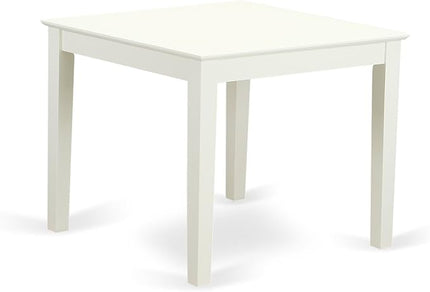 East West Furniture OXAV5-LWH-W Oxford 5 Piece Dinette Set for 4 Includes a Square Room Table and 4 Dining Chairs, 36x36 Inch - LeafyLoom