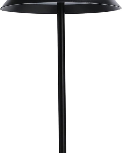 oneleaf Cordless Table Lamp, Modern LED Rechargeable Battery Touch Desk lamp,Night Light, Metal Shell,Minimalist Design, for Couple Dinner/Coffee Table/Restaurant/Bedroom/Camp-Black - LeafyLoom