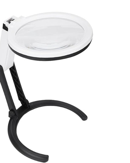 LED Table Lamp with 1.8X & 5X Magnifier, Desk Illuminated Tools Magnifying Glass for Reading Cosmetic Makeup Tattoo Manicure Lighted Magnifier - LeafyLoom