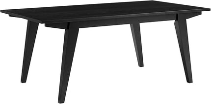 Walker Edison Sibu Japandi Minimalist Coffee Table, 43 Inch, Black - LeafyLoom