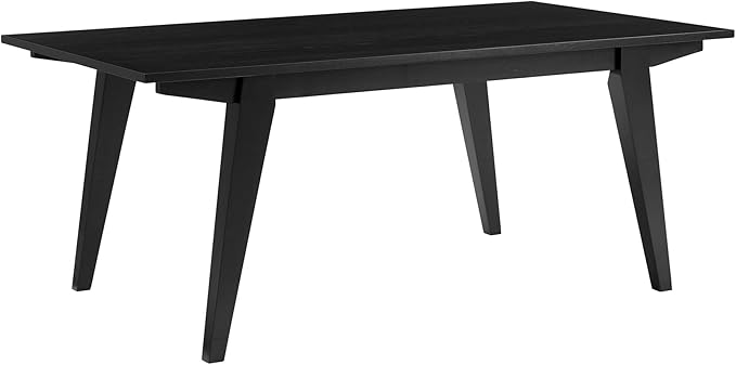 Walker Edison Sibu Japandi Minimalist Coffee Table, 43 Inch, Black - LeafyLoom