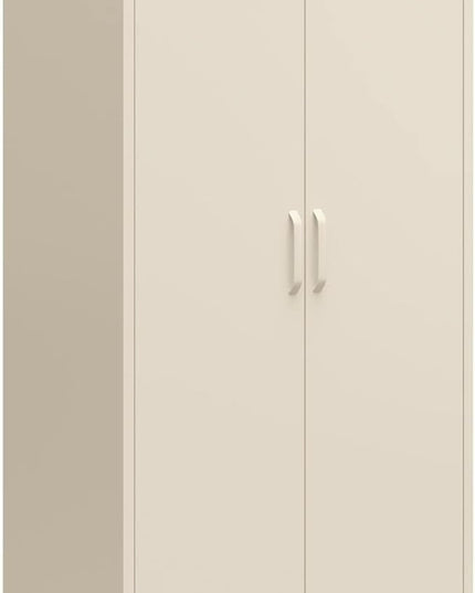 Mr. Kate Annie Tall Metal 2 Door Cabinet, Parchment - LeafyLoom