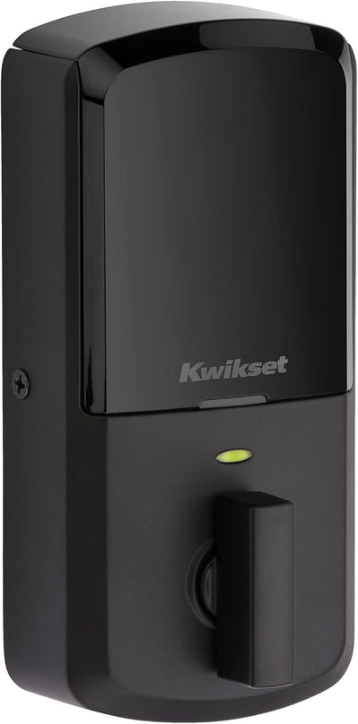 Kwikset Halo Wi-Fi Smart Lock, Keyless Entry Front Door Touchscreen Deadbolt, Matte Black Finish, Grade AAA Certified, UL Listed, Easy Install No Hub, App Control, Digital Remote Lock Kwikset
