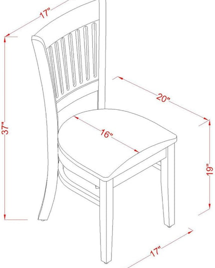 East West Furniture Oxford 3 Piece Room Furniture Set Contains a Square Kitchen Table and 2 Linen Fabric Upholstered Dining Chairs, 36x36 Inch, OXVA3-LWH-C - LeafyLoom
