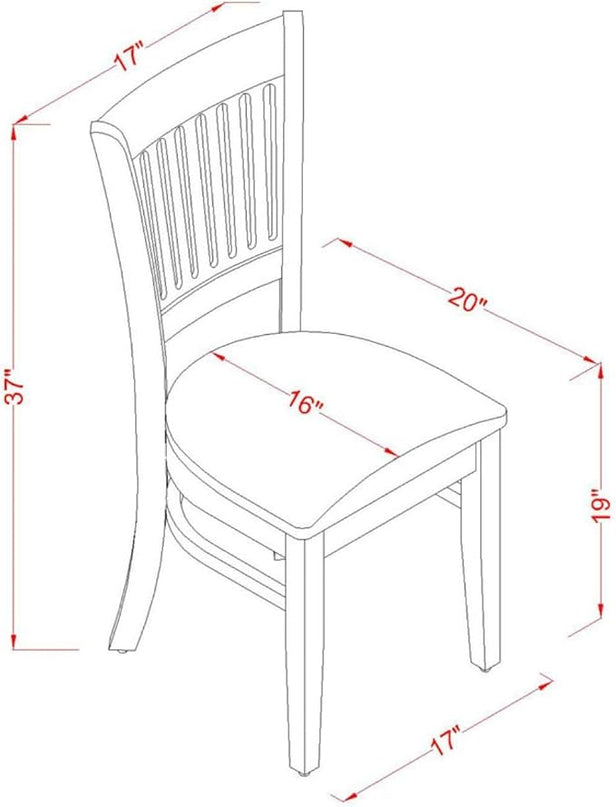East West Furniture Oxford 3 Piece Room Furniture Set Contains a Square Kitchen Table and 2 Linen Fabric Upholstered Dining Chairs, 36x36 Inch, OXVA3-LWH-C - LeafyLoom