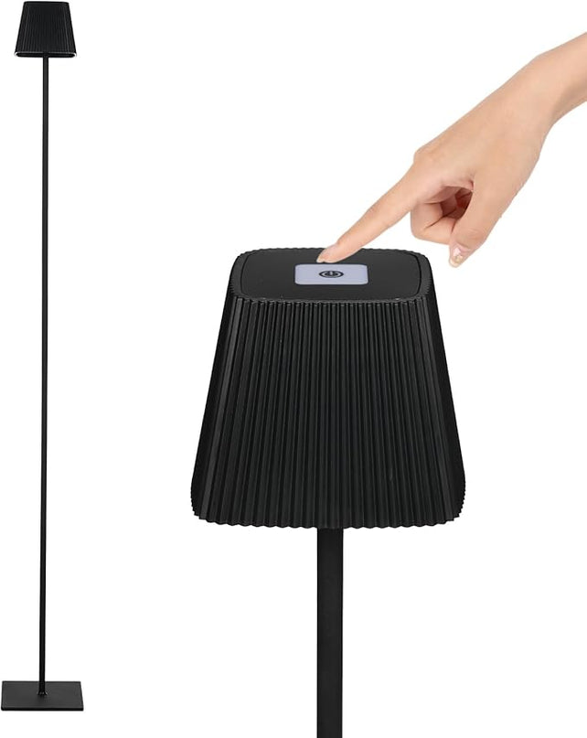 Neoglint Cordless Floor Lamp for Outdoor/Indoor, Touch Control Adjustable Height LED Lamp, Dimmable Rechargeable Battery Operated Lamp for Bedroom, Living Room, Patio(Square) - LeafyLoom