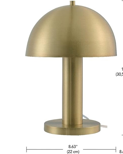 Globe Electric Novogratz x 65856 Olivia 12" Table Lamp, Matte Brass - LeafyLoom