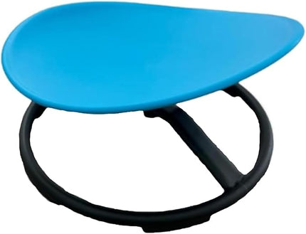 Giggle & Play Kids Swivel Chair, Sensory Spinning Chair, Body Balance Physical Therapy Equipment, Autism Swivel Chair, Montessori Carousel Spinning Toy Chair - 360° Sit and Spin (Blue) - LeafyLoom
