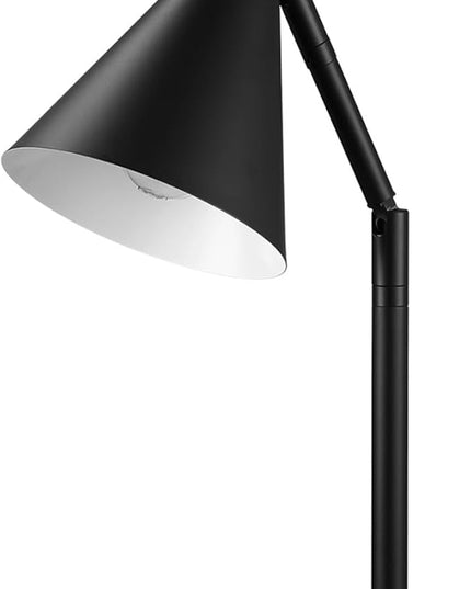 Globe Electric 61000056 16" Desk Lamp, Matte Black Finish, Matte Brass Accents, Pivot Joint, On/Off Rotary Switch on Socket, E26 Base Bulb, Lamp for Living Room, Home Office, Home Improvement - LeafyLoom