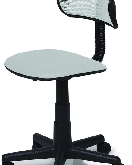 Swivel Mesh Desk Chair, Silver 21D x 21W x 33H in - LeafyLoom