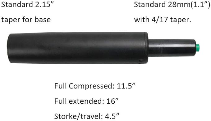 Gas Cylinder Heavy Duty for Herman Miller Classic Aeron Chair as Replacement - LeafyLoom