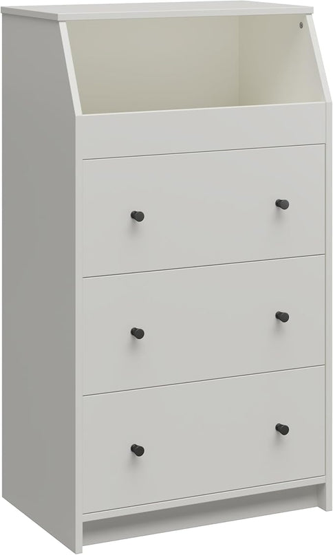 Ameriwood Home The Loft 3 Drawer Dresser, White - LeafyLoom