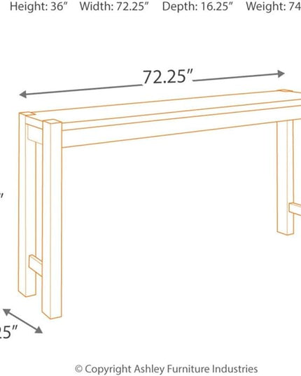 Signature Design by Ashley Furniture Torjin Urban Counter Height Dining Room Table, Two-tone Brown - LeafyLoom