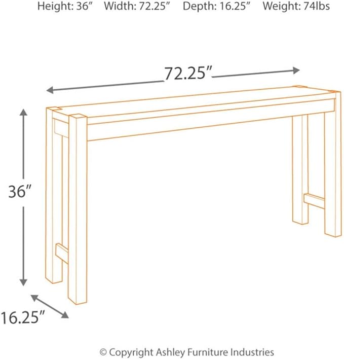 Signature Design by Ashley Furniture Torjin Urban Counter Height Dining Room Table, Two-tone Brown - LeafyLoom