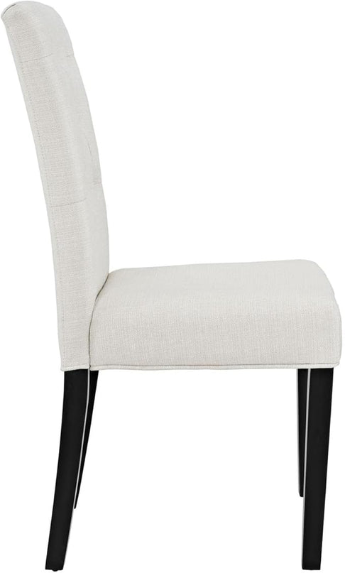 Modway Confer Modern Tufted Upholstered Fabric Parsons Kitchen and Dining Room Chair in Beige - LeafyLoom