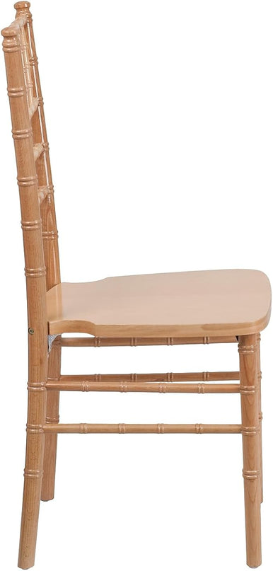 Flash Furniture HERCULES Series Natural Wood Chiavari Chair - LeafyLoom
