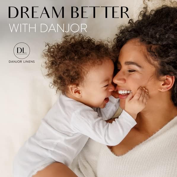 Danjor Linens California King Sheet Set - 6 Piece Set Including 4 Pillowcases - Deep Pockets - Breathable, Soft Bed Sheets - Wrinkle Free - Machine Washable - Cream Cal King Bed Sheets - 6 pc - LeafyLoom
