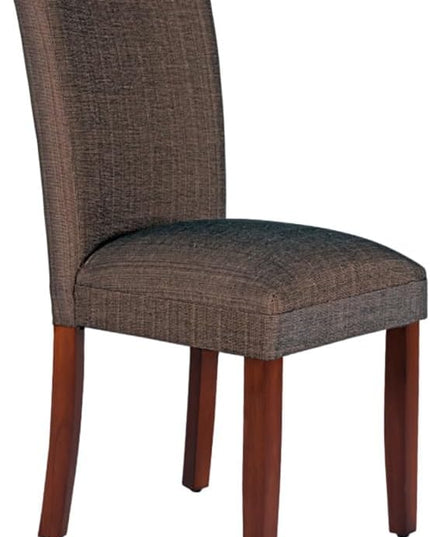 HomePop Classic Parsons Dining Chair, Single Pack, Textured Brown - LeafyLoom