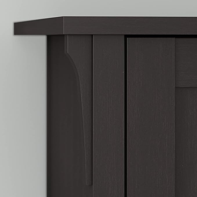 Bush Furniture Salinas 5 Shelf Bookcase, Tall Bookshelf for Living Room and Home Office - LeafyLoom