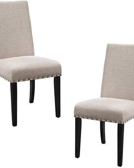 New Classic Furniture Crispin Dining Chair, Set of 2, Natural - LeafyLoom