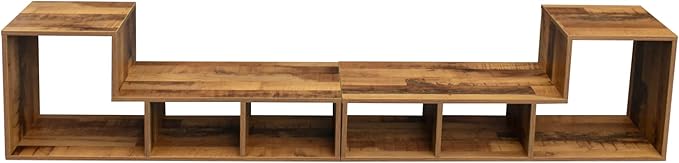 NicBex TV Stand for 50 Inch Double L-Shaped Oak TV Stand Storage Console Table for Living Room,Bedroom,41.34 Inch,Oak - LeafyLoom