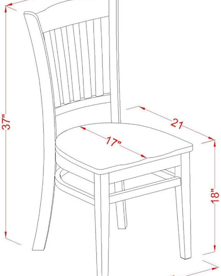 East West Furniture HLGR5-LWH-W 5 Piece Dining Room Furniture Set Includes a Round Dining Table with Pedestal and 4 Wood Seat Chairs, 42x42 Inch, Linen White - LeafyLoom