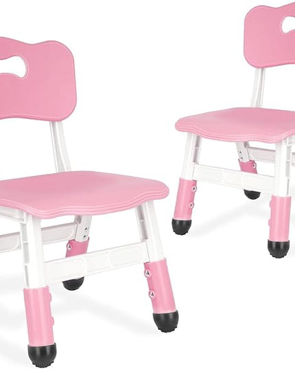kids chair adjustable height Children chairs suitable for Children age 2-8 with foot covers for home classroom kindergarten and children's venues two-pack - LeafyLoom