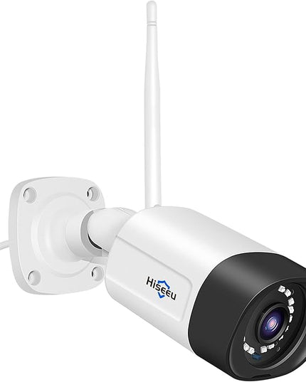 Hiseeu 2K Wireless Pro Security Camera Wireless Outdoor, 2-Way Audio, 3MP Surveillance Cameras, IP66 Waterproof, 2.4Ghz & 5Ghz, Motion Detection, SD Storage, Compatible with System, Work with Alexa Hiseeu