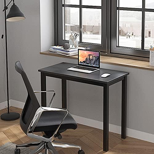 sogesfurniture 31.5 inches Office Desk Computer Desk Gaming Desk Computer Table Sturdy Writing Workstation for Home Office, Black - LeafyLoom