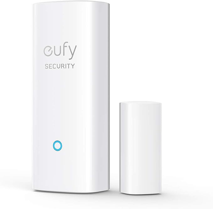 eufy Security Entry Sensor, Detects Opened and Closed Doors or Windows, Door Monitoring, Sends Alerts, Triggers Siren, 2-Year Battery Life, Indoor Use Only, Requires HomeBase, 24/7 Monitoring Optional eufySecurity