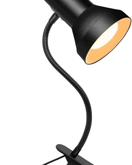 Desk Lamp Eye-Caring Table Lamps, 360°Rotation Gooseneck Clip on Lamp, Portable Reading Book Light, Clamp Light Eye-Caring Study Desk Lamps for Bedroom and Office Home Lighting - LeafyLoom